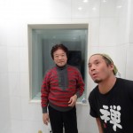 With Akikazu Nakamura in his recording studio, Tokyo