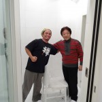 With Akikazu Nakamura in his recording studio, Tokyo