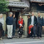 Group photo in front of Kurahashi Yodo home in Kyoto