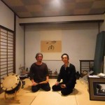 Spending time with my great inspiration, shinobue master, Hiroyuki Koinuma