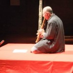 Michael playing Tamuke at annual Zensabo student recital, Kokubunji, Tokyo