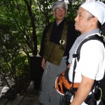 At the cemetery of Meian-ji Shakuhachi Temple, Kyoto